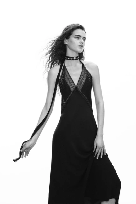 Женское платье-комбинация Zara The Item, черное