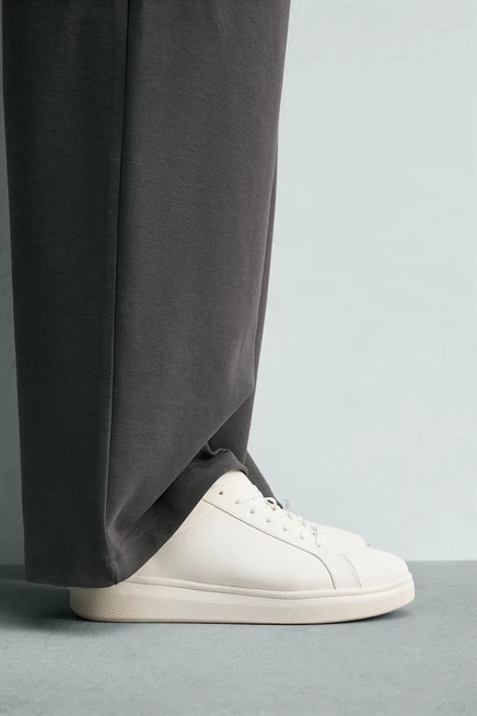 Мужские кроссовки Zara на массивной подошве, белые