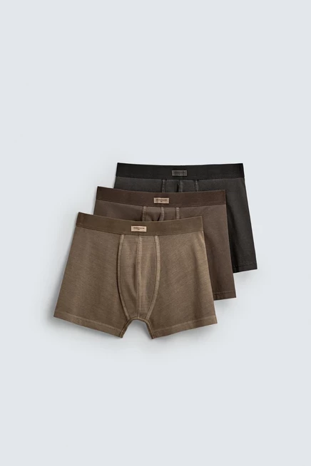 Мужские трусы-боксерки ZARA 3 шт., разноцветные