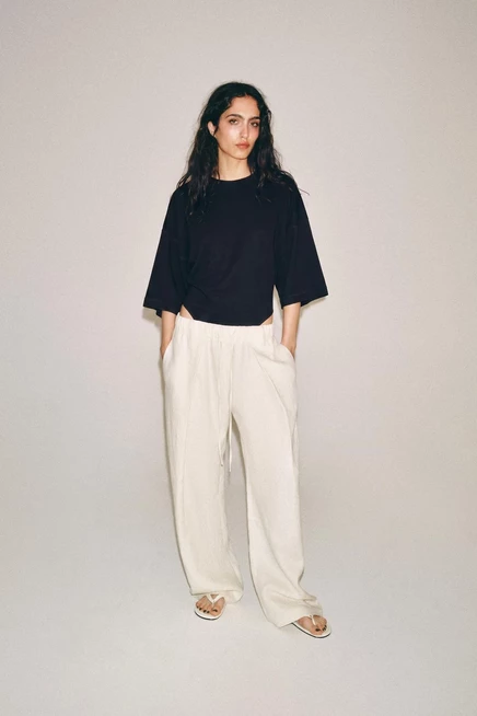 Женское боди Zara с короткими рукавами, черное